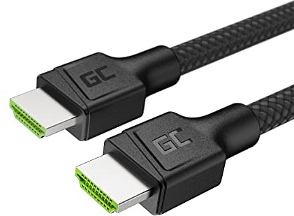 GC StreamPlay HDMI 2.0 High Speed Cable 1,5m | 4K 2160p 60Hz | 1080p 120Hz/240Hz | 1440p 144Hz | 18 Gbps Ethernet compatible with Monitor, HDR, ARC, Ultra HD, Full HD, Dolby Vision, PS5, XBOX, HDTV