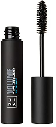 3INA MAKEUP - Vegan - Cruelty Free - The Volume Mascara Waterproof 900 - Schwarz - Wasserfest -Schwarz Wimperntusche für Volumen und Definition - dichte und volle Wimpern -Lang anhaltende Formel -