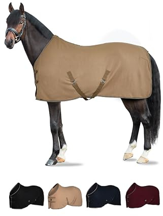 HORZE Couverture Polaire Kiel, Marron, 125