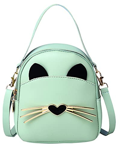 Borsa a tracolla per ragazze, Principessa Borsa per Bambina,alla moda, Mini Piacevole borsa a tracolla,Borse a mano e a spalla piccola ragazza Compleanno Natale Idea Regalo (verde)