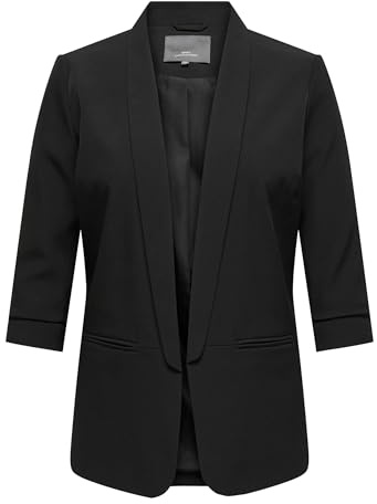 Only Carmakoma Femme Carelly 3/4 Life TLR Noos Veste Blazer, Noir, 52 Grande Taille EU