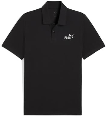 PUMA Ess No. 1 Logo Pique Polo, Polo Uomo, PUMA Black, XL
