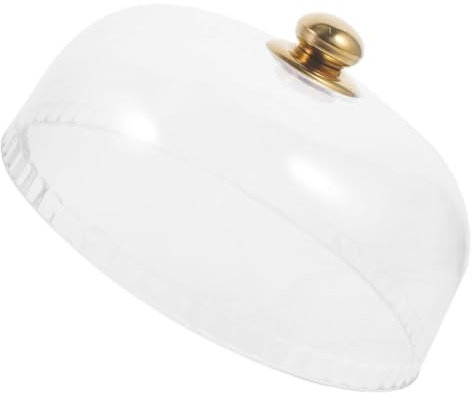 Zerodeko Cubierta De Plástico Transparente para Tartas Cubierta De Cúpula para Tartas De 30 Cm Cubierta Redonda De Acrílico para Soporte De Tartas Campana Redonda para Tartas con
