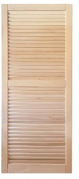 Onlywood Persiane per finestre da esterno in Legno di Pino Naturale Massello Dimensioni 600 x 1400 h. cm – Massima resistenza all’umidità e agli agenti Atmosferici