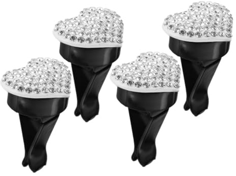GETAJGHSD 4stücke Teiliges Herzförmiger Auto-luftausströmer Duftclips Elegante Clips Für Auto Hochwertige Innenraum-dekoration Installieren Und Sicher Zu Befestigen
