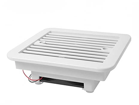 Extractor de aire, Ventilador De Escape Refrigeración De Plástico A Prueba De Agua 12V / 24V RV Remolque Caravana Ventilación De Aire Lateral Hoja De Ventilación Ventilador Blanco 1 Juego ,para RV, ba
