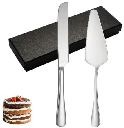 TAMTAK 2/4Piece Stainless Steel Cake Knife Shovel Suit Golden Bread Knife Cake Cutting Tools Pizza Cheese Steak Shovel Baking Utensils