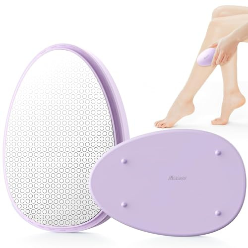 SILVLF Removedor de vello de cristal para mujeres y hombres, borrador de pelo de cristal reutilizable, dispositivo de depilación mágico indoloro, dispositivo depilador para piernas, espalda y brazos