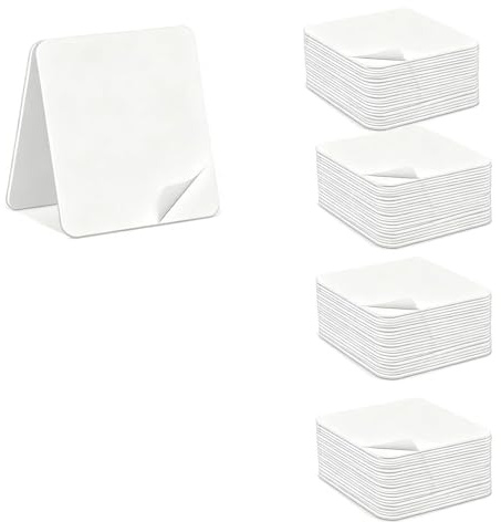 FUSONGQINTANG 40 Pezzi Nastro Biadesivo Nano Cuscinetti Adesivi Quadrati Trasparente Biadesivi Resistenti per Pareti Pavimenti Vetro