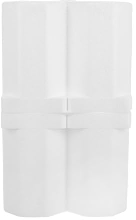 Kichvoe Scatola per Spedizione Vino con Imbottitura in Plastica Espansa Bianca, Design Doppio per 2 Bottiglie da 85 Mm, Protegge da Movimenti e Oscillazioni Durante Feste e Picnic