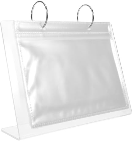 VILLCASE Espositore Compatto Acciaio Finte in Unghie per Trasparente Plastica e Collezione per Organizzazione e Display Supporto Adesivi Nail Art