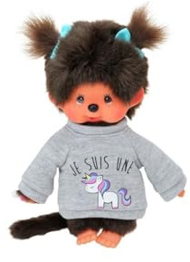 BANDAI - Monchhichi - Sweatshirt Unicorn 20 cm- 80331
