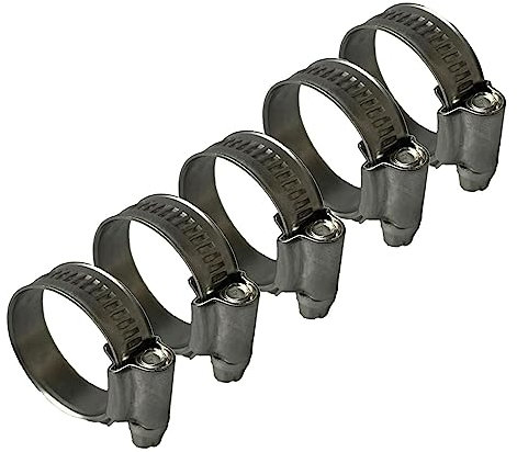 Stainless Steel British Type Hose Clamp 45-60mm x5