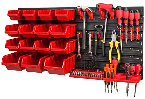 Lagersystem 772 x 390 mm stapellådor vägghylla box siktförvaringshylla förvaringssystem 15 lådor