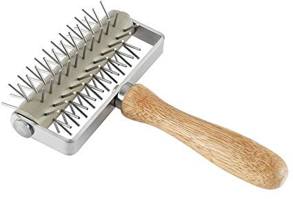 Homemade Stainless Steel Pizza Cake Pie Bread Pastry Baking Tool Dough Docker Needle Roller Wheel