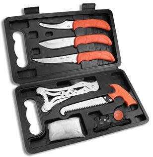 Outdoor 02OE069 Edge Unisex – Erwachsene Jaeger Pak Messerset, orange, 32 cm