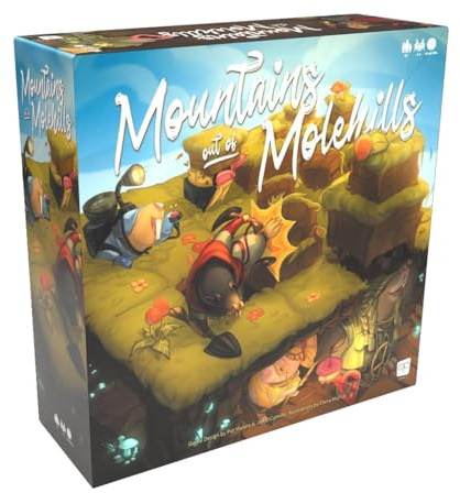 The OP Games | Mountains Out Of Molehills | Unique Two Level Board Game | Great Beginner Game| Age 9+ | For 2-4 Players | English