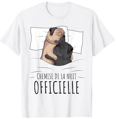 Carlin Chemise De Nuit Officielle Pyjama Chien T-Shirt