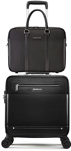 GOTYKE Pilot's Cases Rollrucksack mit Rädern passt bis zu Laptop, freundlich, wasserabweisend, Laptop-Rucksack mit Taschen für Reisen, Business, Schule (Farbe: C, Größe: 39 x 20 x 46 cm)