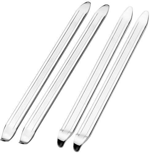 Riomijun Montiereisen 4 Stück, 30cm Reifenheber Reifenmontiergerät Werkzeug für Motorrad Fahrrad, Motorrad Heber Montierhebel aus Manganstahl Reifenmontierhebel Montierhebel Motorrad