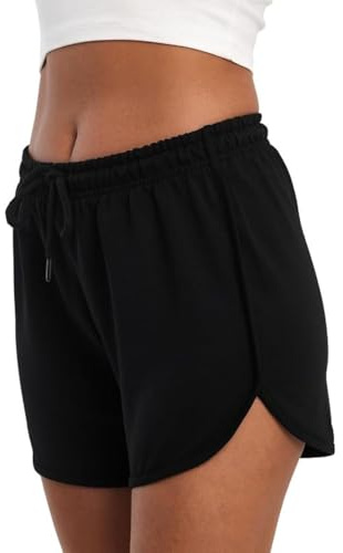 COMEOR Kurze Hose Damen - Shorts Sommer Jogginghose, Sporthose Kurz Baumwolle, Trainingshose Kurz - Laufhose Kurz Sommerhose Kurz Yoga Sport Freizeit
