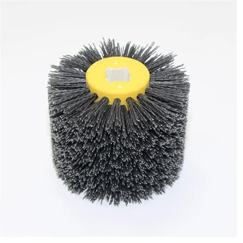 Cepillo de nylon abrasivo de pulido de la rueda del tambor de alambre for el pulido de madera
