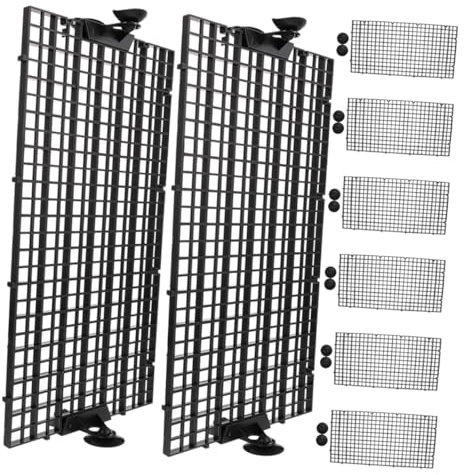 POPETPOP 1set Aquarium Divider Panel High-transparency Fish Separator for Betta Isolation and Fry Nursery Cups for Fish Tank Habitat Expansion