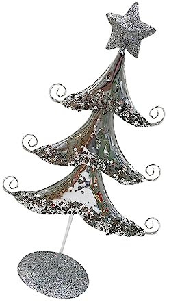 Anneome 1stück Künstlicher Weihnachtsbaum Aus Eisen Tischdekoration Für Weihnachten Robuste Basis Für Stabilität Für Partys Gärten Für Festliche Atmosphäre