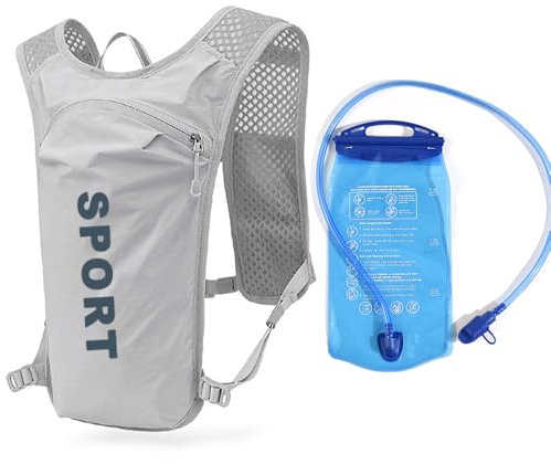 doorslay 5L Trinkrucksack, Ultraleicht Laufrucksack, Fahrradrucksack für Damen & Herren, Sportrucksack mit 1.5L Trinkblase, für Laufen, Camping, Wandern, Ski, Fahrradfahre