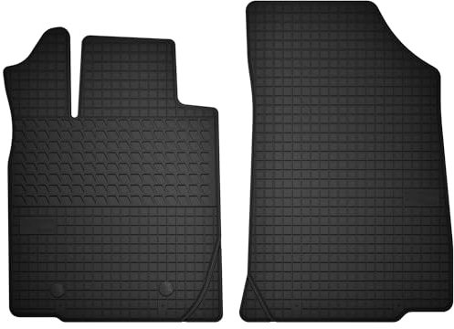 Wielganizator Automatten-Set – Passend für Dacia Sandero II (2013-2019) – Gummimatten – Autozubehör – Auto Fußmatten – 2-teilig – Schwarz