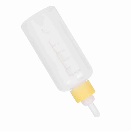 Kit d'alimentation au Biberon pour Chaton, Kit de Soins Infirmiers pour Lait de Remplacement pour Chaton 6 Pièces Biberons pour Chaton de 60 Ml (YELLOW)