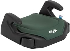 Graco Booster Basic R129 Backless Booster Car Seat, Lightweight at only 1.4kg, Suitable from Approx. 7 to 12 Years (135-150cm), Hunter Fashion