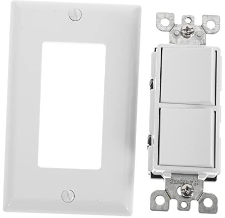DIYEAH Doppellicht Mit Elektrischer Steuerung Beleuchtetes Licht Für Moderne Räume Weiße Lichtplatte Doppeldimmer Wandleuchte Mit Schutzabdeckung