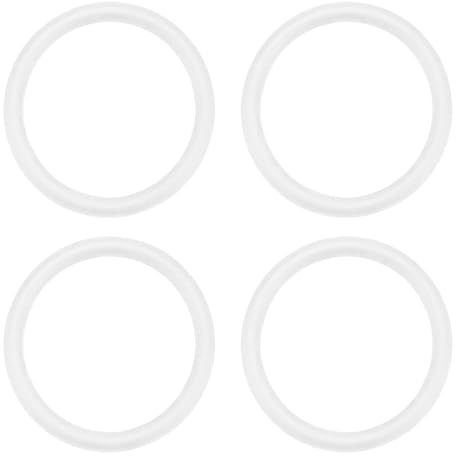 Qrity 4 Stück O Ring Dichtungsringe, 34 mm Außendurchmesser 3 mm Dicken, Dichtungen Ringe, Silikon Dichtungsring für Waschbecken Ablaufstopfen