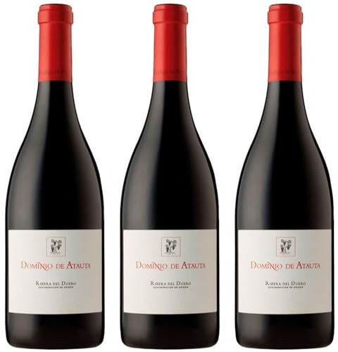 Dominio de Atauta Vino Tinto con Crianza elaborado con Tempranillo, expresivo y elegante, ideal para maridar con carnes, guisos y quesos curados| 3 botellas