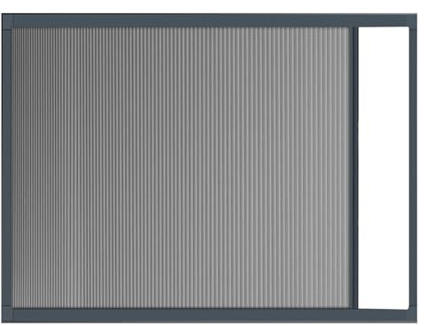 Faltbare Schiebetür, Aluminiumrahmen, Raumteiler, Verdunkelung, Schranktür für Wohnmobil, Schlafzimmer, Dusche, Küche, platzsparende Lösung, 90 x 110 cm