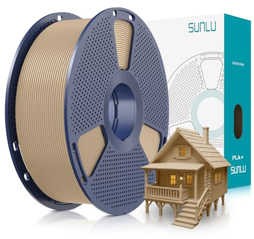 SUNLU PLA Plus 3D-skrivarfilament, uppgraderad PLA+ 3D-filament, 1,75 mm, snyggt sårad PLAPro, stark och hårdhet, dimensionell noggrannhet +/- 0,02 mm, 1 kg spole (ek)