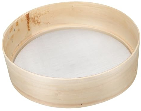 Toyvian Madera Cedazo y Colar para Hornear Malla Fina Manual de Harina