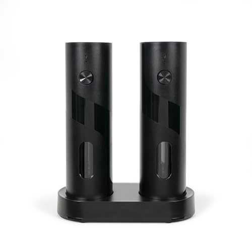 Livoo - Set saliera e pepiera elettrici MEN439N - 110ml, mola in ceramica, ricaricabile USB-C