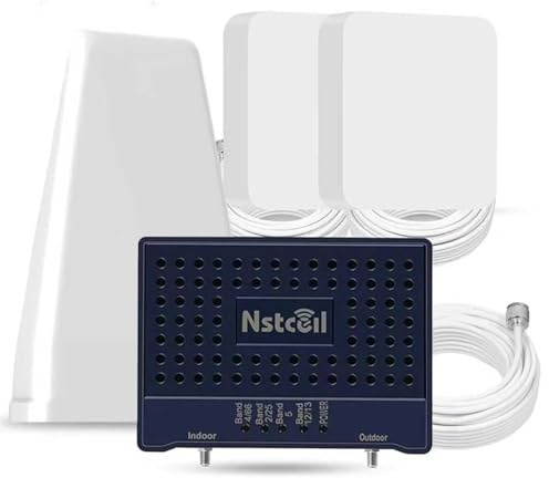 Cell Phone Booster for Home & Multi-Room, Up to 7,000 sq ft, Cell Phone Signal Booster for Band 66/25/2/4/5/12/13/17, Boost 5G 4G Data for All U.S. Carriers