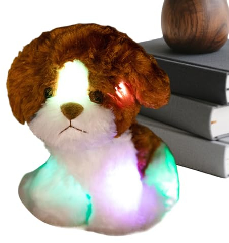 Genérico Plüschtier, Sammelfigur, Welpe, glänzend, Plüschtier, für Kinder, Weihnachten, Halloween, Reisen, Schlafzimmer