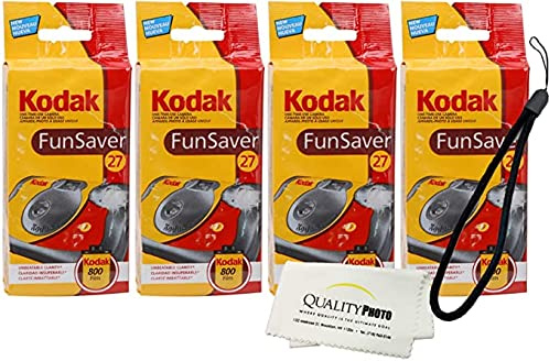 FunSaver Flash 800 ASA 27 Exp Lot de 5 flashs à usage unique 35 mm