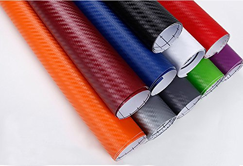 ZERTRAN 3D Fibre de Carbone Vinyle Film Feuille Rouleau Voiture Bricolage décor Voiture Autocollant Style étanche Voiture Autocollant Tuning Partie 127 * 30CM