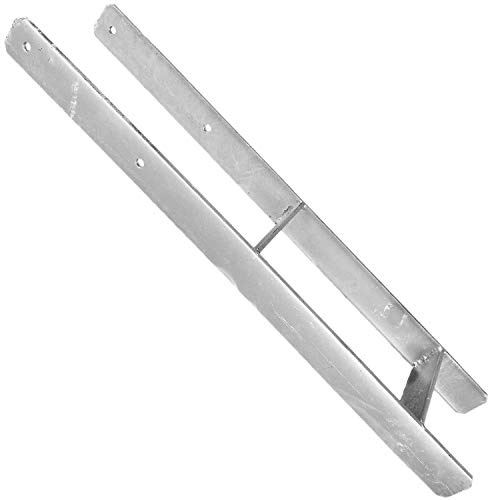 1 H-Pfostenträger, feuerverzinkt, extra lang, 6 mm / 800 mm für 160 mm Pfosten