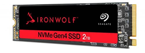 Seagate IronWolf 525 SSD, 2TB, SSD interna NAS - M.2 PCIe Gen 4, velocità fino a 5.000 MB/s, MTBF di 1,8 milioni di ore, 0,7 DWPD, 3 anni Rescue Services (ZP2000NM30002)