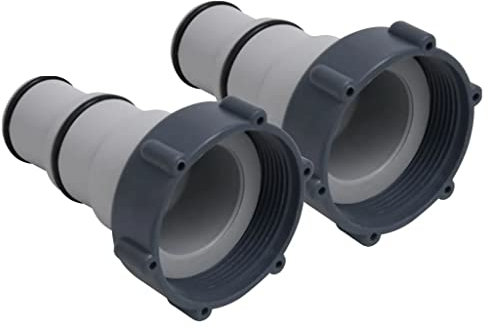 vidaXL 2X Adapter für Poolschlauch Filterpumpe Swimming Pool Schlauchadapter Spezialadapter Schwimmbecken Poolzubehör Kunststoff Ø32/38mm