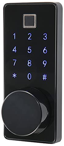 SLRMKK Electronic Door Lock, Bluetooth Smart Door Lock，Password Lock, Fingerprint Door Lock, Electronic Smart Home Security Door Lock Gate Lock for Home, Hotel, Apartment