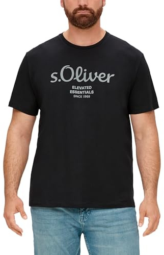 s.Oliver Baumwoll-T-Shirt mit Logo-Print