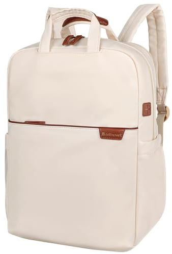 Besttravel Zaino Porta PC Donna, 15,6 Pollici Impermeabile Computer Backpack Antifurto con Porta USB e Scomparto per Laptop per Scuola Università Viaggi Lavoro Aereo Ufficio, Beige