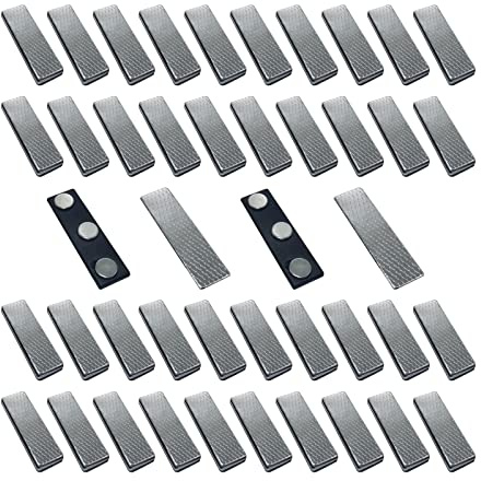 Magnetischer Namensschild-Halter, 50 Stück, Business-Namensschild mit 3 Neodym-Magneten, zum Selbermachen, Ausweis für Jacke, Revers, Hemd